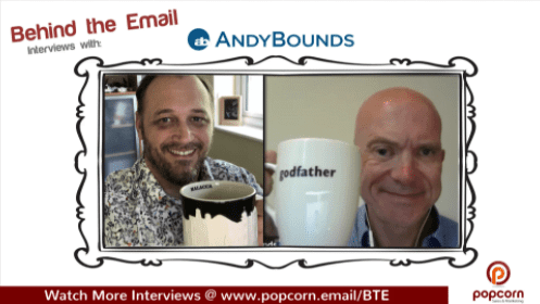 frame of video featuring andy bounds and simon washbrook for behind the email interviews free training