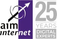 aim internet logo how popcorn shaved 2.5 hours off aim internet's sales planning